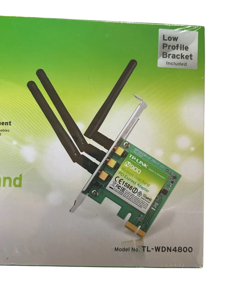 TP-Link N900 Wireless Dual Band PCI Express Adapter TL-WDN4800 NEW Sealed in Box - Image 2 of 4
