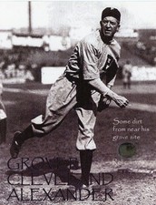 Grover Cleveland Alexander – Dirt From Near His Grave Site Relic – COA on Back