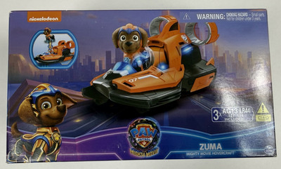 Paw Patrol: The Mighty Movie Zuma Mighty Movie Hovercraft and Action Figure Set