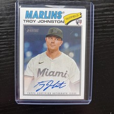 Troy Johnston RC Real One Autograph 2026 Topps Heritage #ROA-TJ Marlins