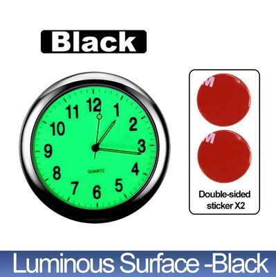 Car Clock Luminous Automobiles Internal Stick-On Mini Digital Watch Mechanics Qu