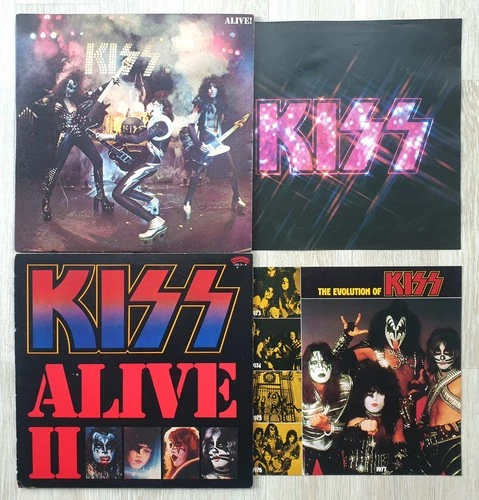 Kiss Lot of 2 LP Alive! Alive II Japan Casablanca VIP-9517~18 / 19S-3~4