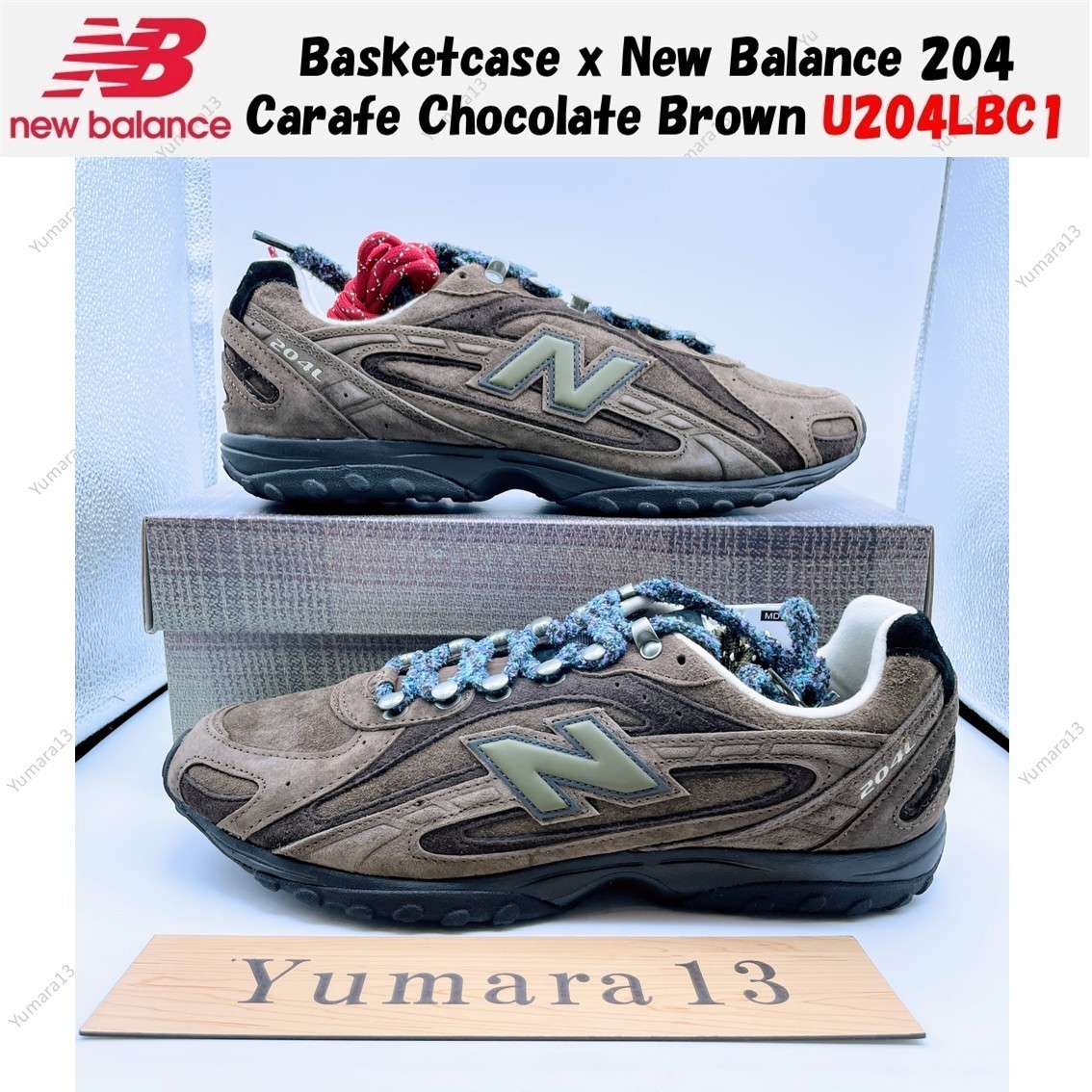 Basketcase x New Balance 204 Carafe Chocolate Brown U204LBC1 Men's Size