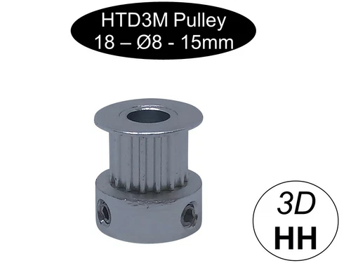 15mm HTD3M Zahnrad Pulley Ritzel Scheibe ver. Zähne und ver. Ø SOFORTVERSAND