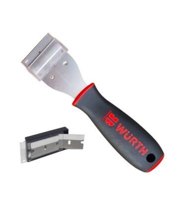 Würth Klingenschaber 2K inkl. 6 Klingen Kochfeldschaber Glasschaber -- 071466335