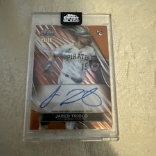 2024 Topps Chrome Black CBA-JT Jared Triolo, Pirates Auto Orange Refractor #/99