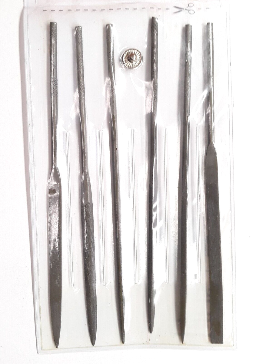 Crescent / Nicholson 42030L 6 Piece Miniature Hobby File Set 5-1/2