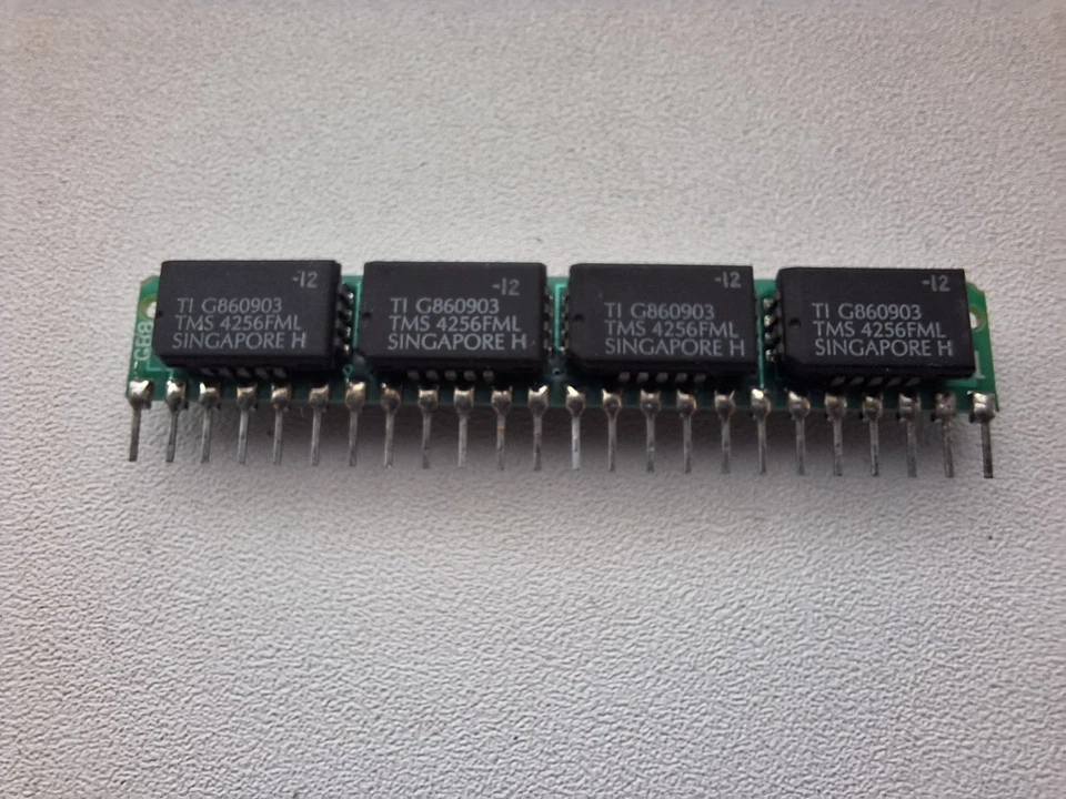 256kB 30pin SIPP TI TMS4256FML 120ns 8chip 2 sided rare Texas Instruments QTY:1 - Image 2 of 3