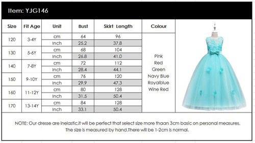 Wedding Party Flower Girls Long Dress Bridesmaid Pageant Christmas Evening Gown - Picture 183 of 228