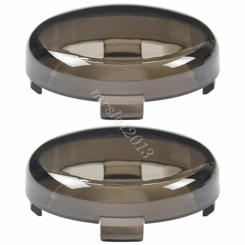 4X Cubierta de lente de humo indicadora de señal de giro LED para Harley Sportster Softail - Imagen 8 de 10