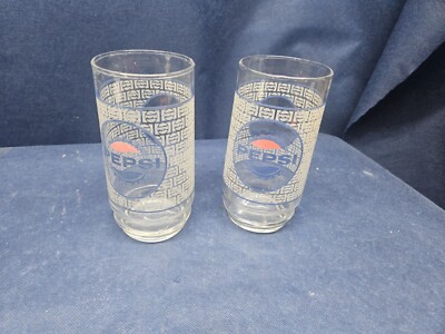 Vintage 1962 Collector's Pepsi Drinking Glasses Set Of 2 | eBay