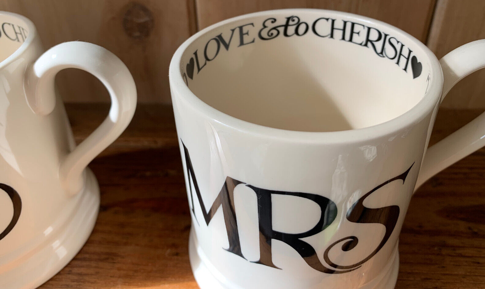 EMMA BRIDGEWATER Toast & Marmalade Bride & Groom MR & MRS Wedding Vow