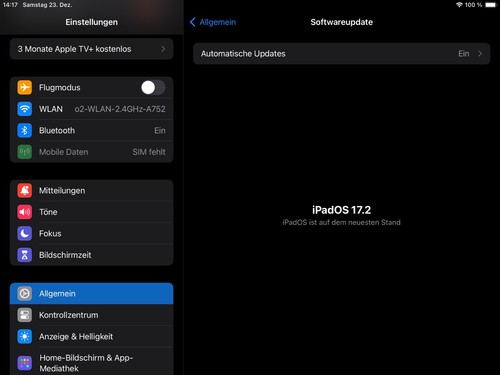 Apple iPad Modell A1954, Spacegrau, 32GB, WIFI + Cellular - Bild 3 von 11