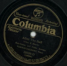 After The Ball - Pre-War Columbia 78 RPM - Chas. Graham Z12E