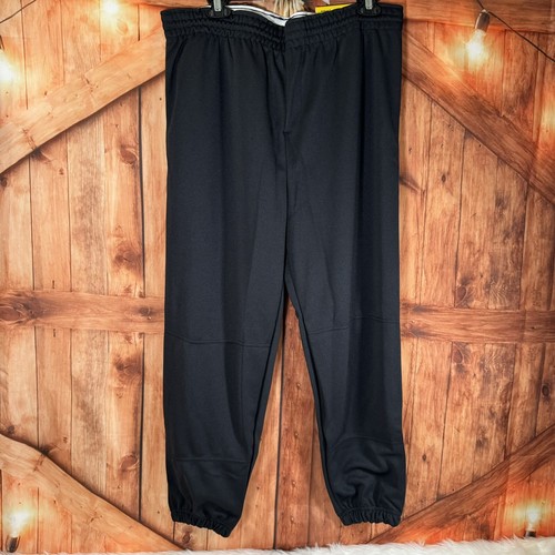 Champro Baseball Pants, Black, Full Length Open Bottom, Adult