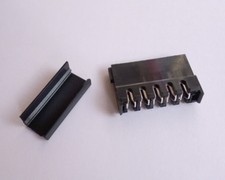 5PCS 90 Degrees SATA Power Supply DIY Connector Cable Modding with 5 End caps