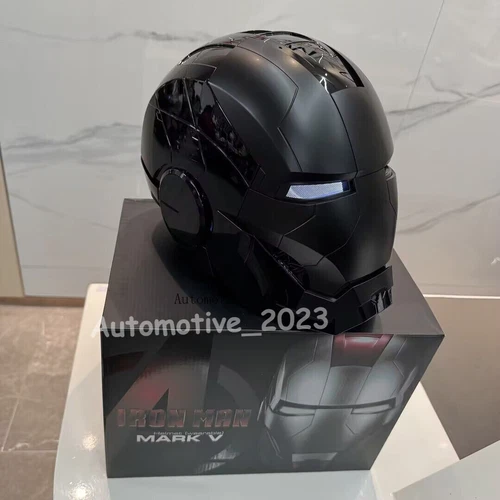 Autoking Iron Man Helm MK5 1/1 Sprachgesteuerte Maske Kindertag Geschenk Requisite - Bild 17 von 25