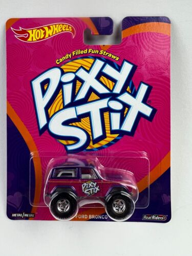 Hot Wheels Pop Culture '67 Ford Bronco Pixy Stix Real Riders - Picture 1 of 5