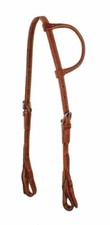 Western Horse Sliding One Ear Working Ranch Leather Headstall Quick Change Ends