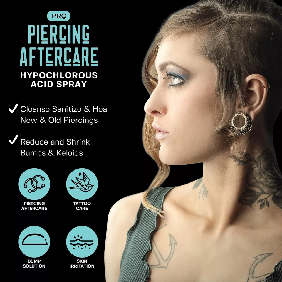 Base Labs Piercing Aftercare Hypochlorous Acid Spray - For All Body Piercings - Image 4 of 4