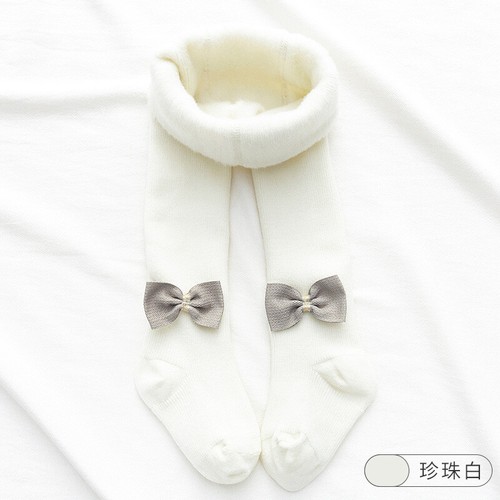 Baby Girl BOW TIGHTS Spanish Style Cotton Tights Winter Warm Thick 1 - 10 Years - Picture 13 of 54