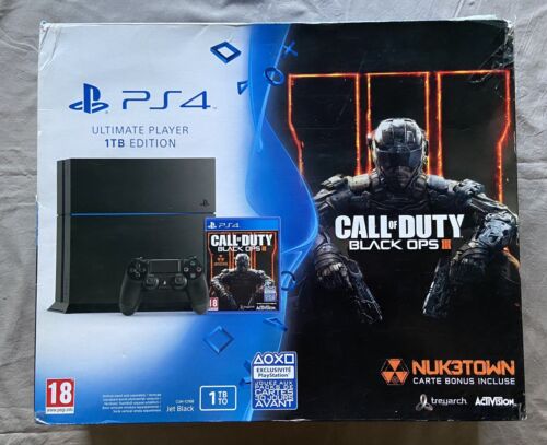 Boîte Vide Console PS4 Ultimate Player 1TB Édition/Call Of Duty Black Ops 3/Lire - Photo 1/12