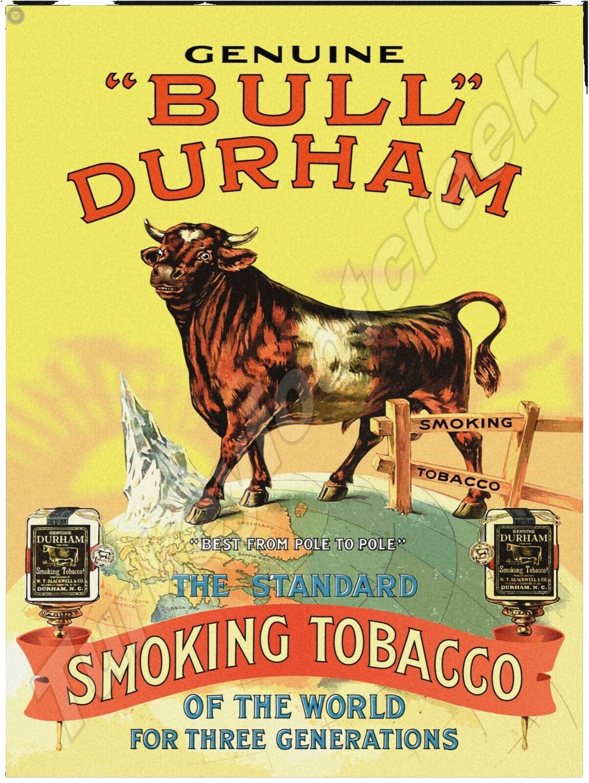 bull durham tobacco racist Poster in Mansfield candy store decried as Bull durham tobacco hi-res stock