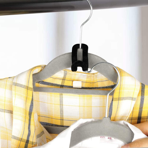 20 Pcs Clothes Hanger Connector Hooks,Mini Cascading Velvet Hanger Hooks for Clo