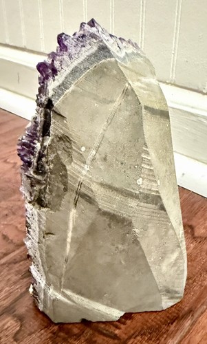 Amethyst Druze Crystal Cluster With Cut Base LARGE Size Geode ~ 4lbs Purple - Picture 4 of 7