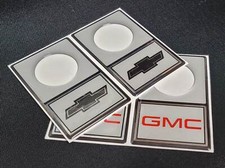 Chevy GMC C10 Door Lock Guards - Bowtie Style UV Resistant 2pc Pack