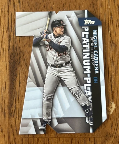 2021 Topps Platinum Players Die Cut Miguel Cabrera #PDC-30 Tigers