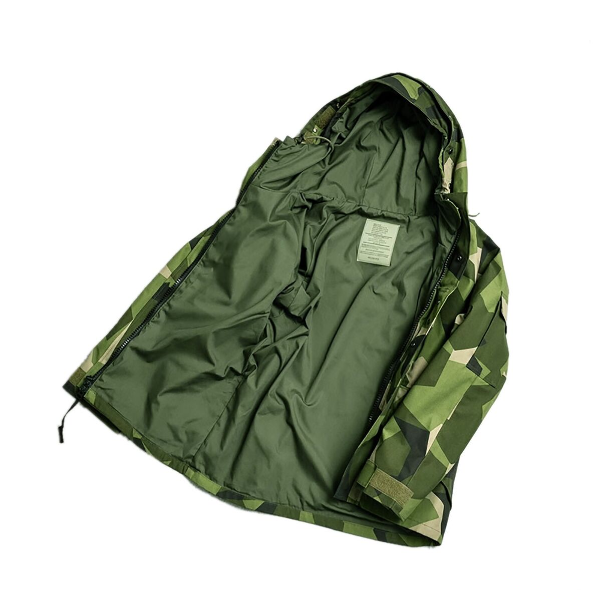 Rare Swedish M90 Woodland Camo Cold Weather Parka ECWCS Rare Swedish M90 Woodland Camo Cold Weather Parka ECWCS