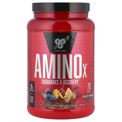 AminoX , Endurance & Recovery, Fruit Punch, 2.24 lb (1.02 kg)