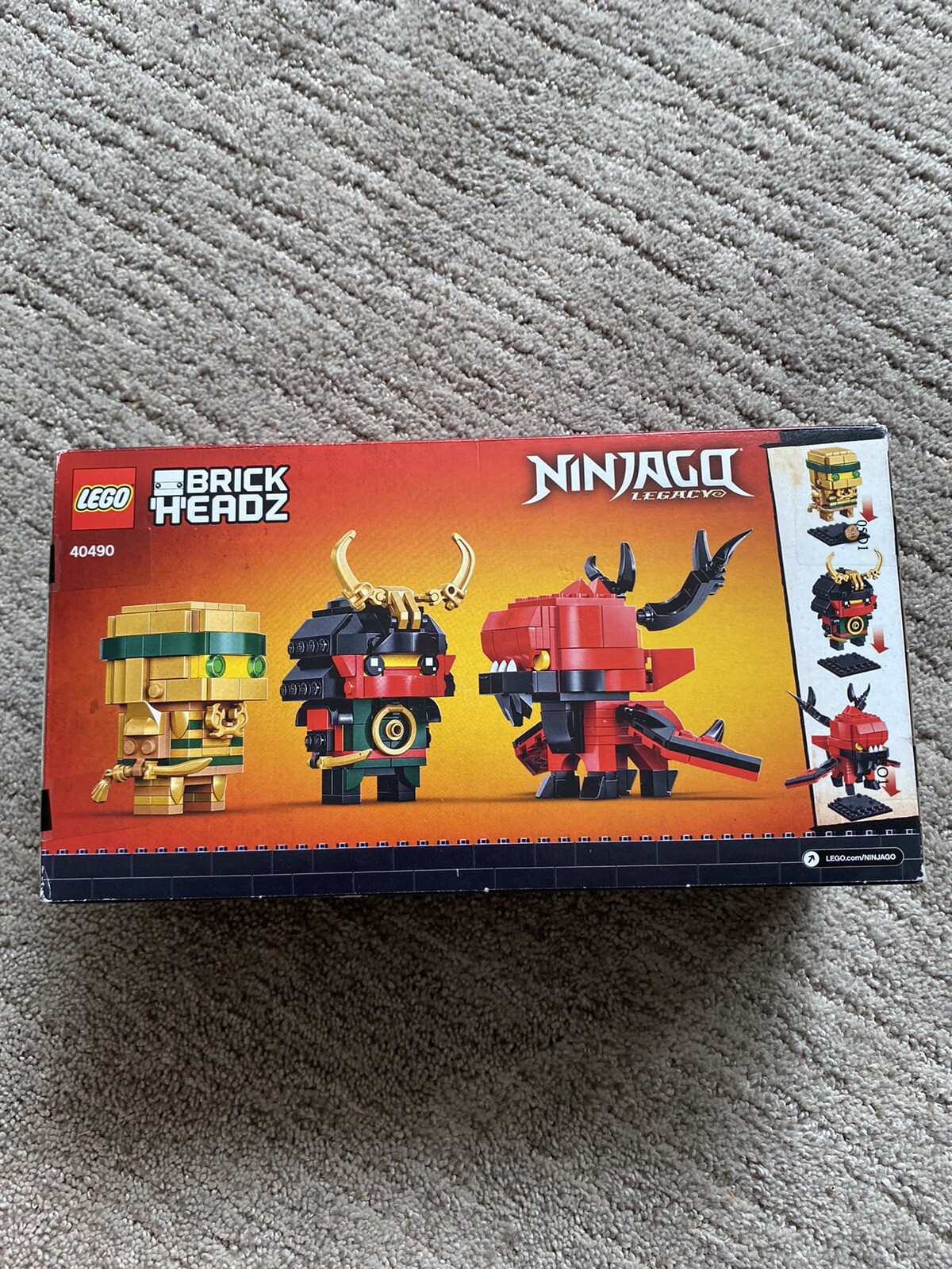 LEGO 40490 BrickHeadz Ninjago 10th Anniversary RETIRED NISB