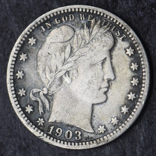 1903-P "High Grade" Barber Silver Quarter Dollar 25C - COINGIANTS -