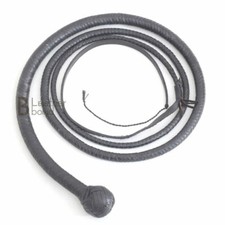 Hand Crafted Real Kangaroo Hide Leather Snake Whip 4, 5, 6  8 Foot 12 Plaits