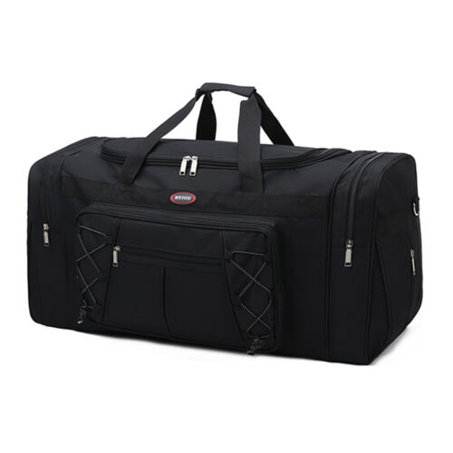 Duffle Bag Sports Large Tote Handbag Travel Flight Gym Fitness Luggage Black