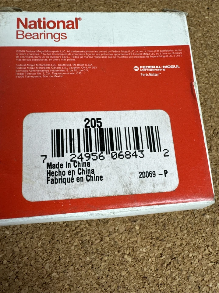 Rodamiento de bolas de empuje para compresor de aire acondicionado National 205 Foto 4 de 4