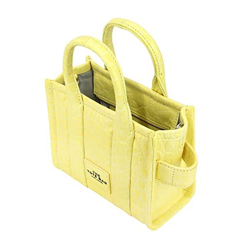 [Marc Jacobs] THE CROC-EMBOSSED MICRO TOTE BAG H089L01RE22 766 TENDER YELLOW