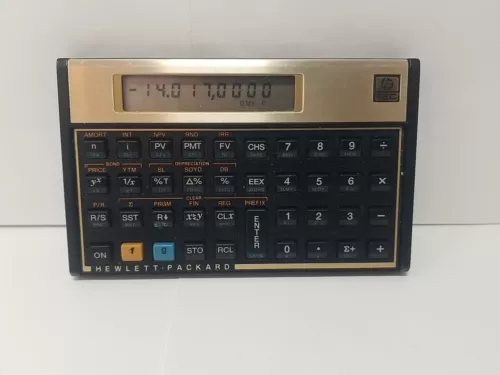HP 12c Calculator Vintage 1980s Tested Working 