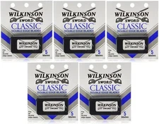 Wilkinson Sword Classic Double Edge Razor Blades 5 Packs Of 5 25 Blades