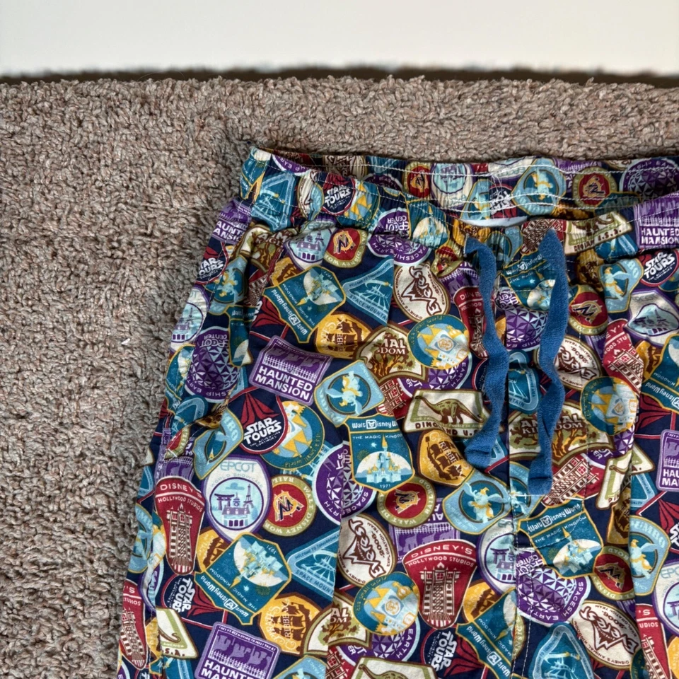 迪士尼公园休闲裤全印花主题公园景点男式小号 — 第 2/4 张图片
