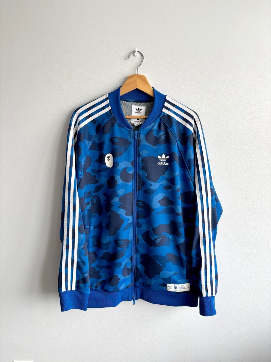 BAPE Adidas Track Jacket Adicolor FW18 Tracksuit Top Blue