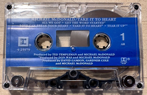 Michael McDonald Vintage Cassette Tape (1990) Take it To Heart * Soul R&B Album - Picture 2 of 3