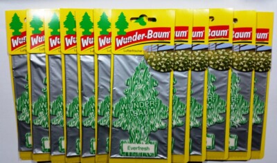 Wunderbaum Everfresh 12x Dufterfrischer Auto Lufterfrischer Duftbaum Air Freshe