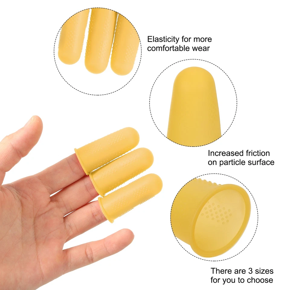 Силиконовые защитные пленки для пальцев, чехол для пальцев, оранжевый, маленький размер, 12 шт. - Изображение 4 из 4