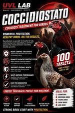 UVL LAB Coccidiostato 100 Tablets Cocidicis Treatment for Birds