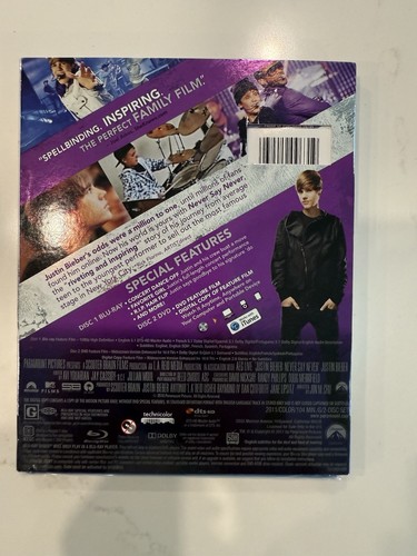Autogramm Justin Bieber: Never Say Never Blu-ray/DVD, 2011, 2-Disc Set signed - Bild 4 von 6