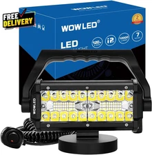 WFPOWER Portable LED Work Light Magnetic Base 120W Waterproof Spot Flood Lamp
