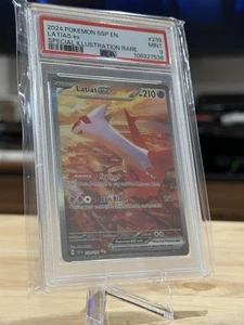 Pokémon TCG Latias ex 239/191 Sv08 Surging Sparks SIR Holo Full Art EN PSA 9